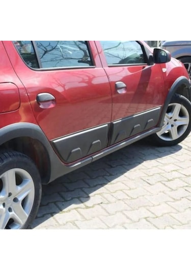 Dacia Sandero 2012 2013 2014 2015 2016 2017 2018 Uyumlu Kapı Koruma Premium Dodik Seti Siyah 4 Parça Glz01030361