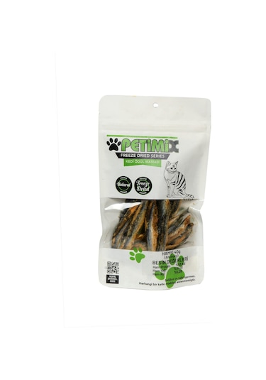 Petimix Freeze Dry Hamsi Kedi Ödül Maması 40 G