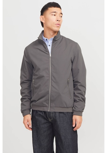 Jack & Jones Jjerush Harrıngton Bomber Gri Erkek Ceket 000000000102256219 Gri