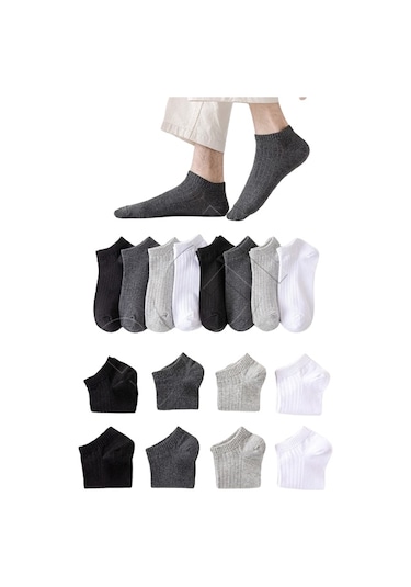 Bgk Pamuklu Basic Derbili Unisex Çorap Çift Çok Renkli