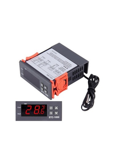 Pazly Stc-1000 Akıllı Dijital Termostat, Isıtma/soğutma Kontrolü, Alarmlı, Geniş Kullanım Alanı