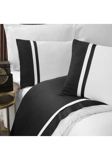 Pasıonı-210tc Sat-Lune-Antrasit Biyeli Nevresim Takımı Antrasit