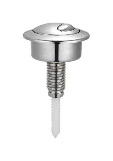 Suntek Tuvalet Sifon Düğmesi Tank Vanası Banyo Ev Gümüş