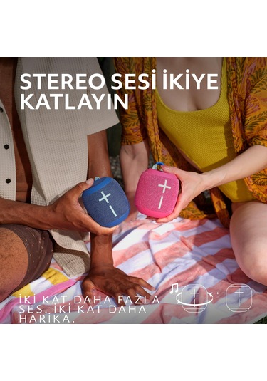 Ultimate Ears Wonderboom 4 Taşınabilir Su Geçirmez Bluetooth Hoparlör, Büyük Bas Ve 360 Derece Ses - Mor