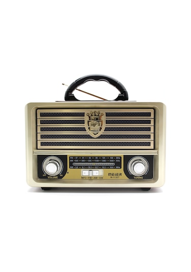 Meier M-113Bt Nostaljik Usb-Tfcard-Bluetooth Destekli Fm Radyo