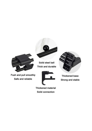Tongxida Y02 Rayı Push-pull İnç Elbise Donanımı Boncuklu Asma Dolap Çubuk 3 10 Qn Gümüş Gümüş
