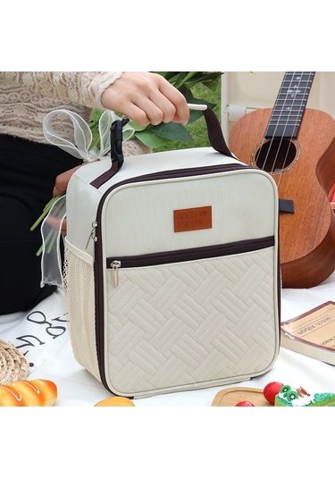 Jifan Taşını'dir El Çantası Yemek Kutusu Çantası-beyaz Beyaz