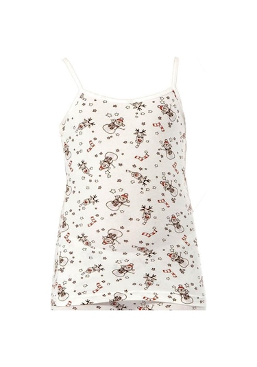 12 Adet Kota Kız Çocuk Baskılı Ip Askılı Atlet Karışık Renk 3405