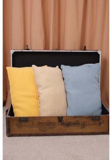 Peraluna Free Pıllow %100 Organik Pamuk Triko Yastık Kılıfı 60x40 Cm Açık Mavi - Açık Mavi