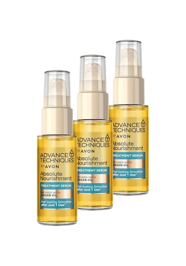 Avon Advance Techniques Argan Yağı Içeren Besleyici Saç Serumu 3 x 30 ML