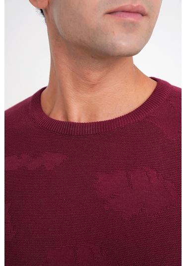 Tr 884 Triko Comfort Bordo Bordo