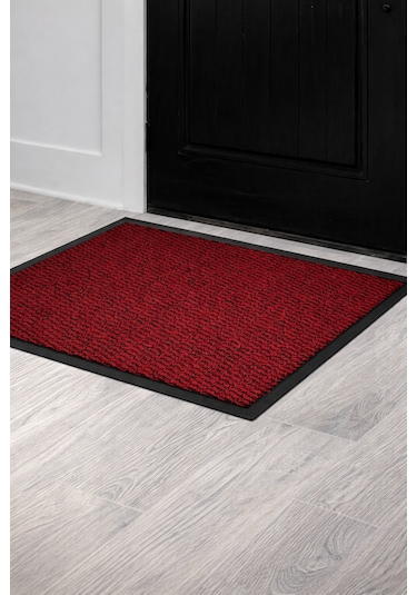 Nem Alıcı Hijyenik Kapı Önü Paspas Kırmızı - 60cmx90cm Kırmızı