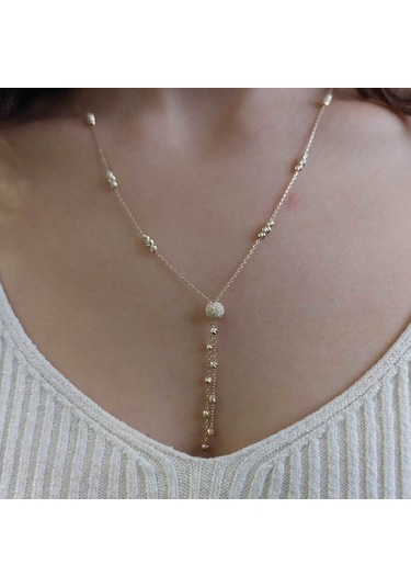 Altınbeyi Sallantılı Dorika Kolye 14 Ayar Altın 3.70 Gram