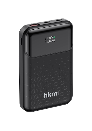 Power Nano 10.000 Mah 20W Pd 20W Hızlı Şarj Destekli Type-C Ve Lightning Kablolu Powerbank Siyah