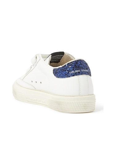 Golden Goose Çocuklar Için Deri Sneaker Ayakkabılar Beyaz