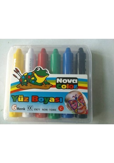 Yüz Boyama Kalemi 6 Renk Nova Color