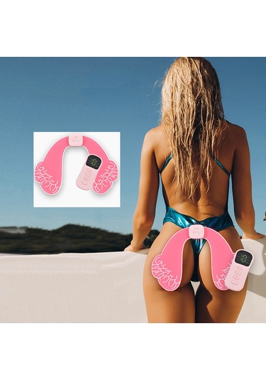 Teltree Ems Teknolojili Kalça Masaj Aleti - Usb Şarj, 15 Kademeli Uzaktan Kumandalı Pembe Çok Renkli