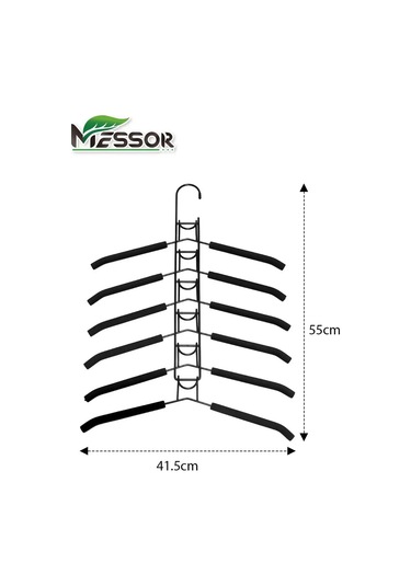 Messor 12'li Çok Seviyeli Dönüşebilen Askı 101315788 Siyah