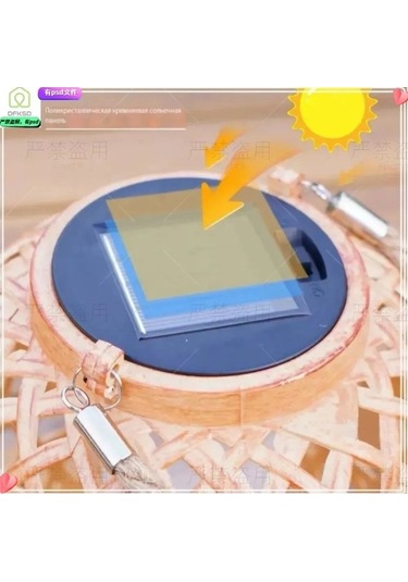 Pazly Süs Otomatik Karanlıkta Güneş Enerjili Bahçe Dekorasyonu Asılı Aydınlatma - Yj