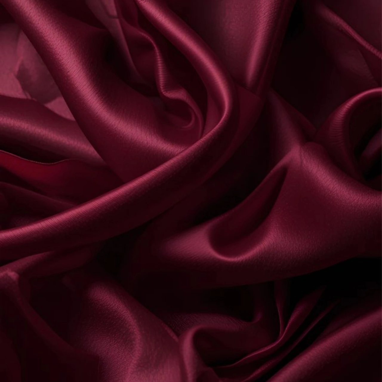 Antibakteriyel Terletmeyen İpek Saten Yastık Kılıfı 2'li 50x70 Bordo Siyah