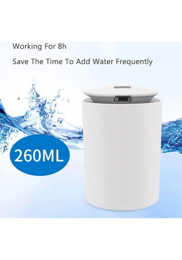 Novahub 260ml Sessiz Usb Nemlendirici, Beyaz, Mini Hava Spreyi, Ofis/ev/yol İçin