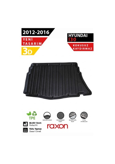 Hyundai İ30 Hb 2012-2016 Kalın Stepne Bagaj Havuzu 3d Özel Kalıp Kaymaz