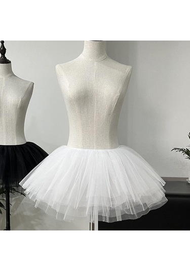 Fastbuy Sunték Kadın Tül Etek Çembersiz Bale Dansı Gelinlik Elbisesi Siyah Moda Güzellik Siyah