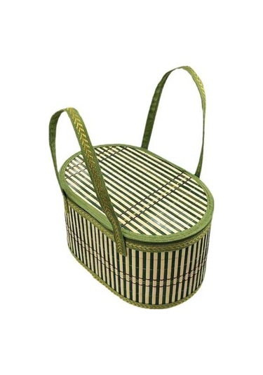 Pazly Suntek Sepet Kek Ekmek Dokuma Bambu Aperatifler Zu Çok Renkli