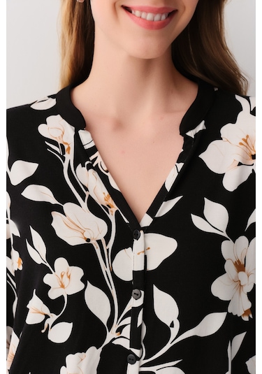 Suwen Marigold Maskülen Pijama Takımı Sh26232660b911 Siyah Desenli