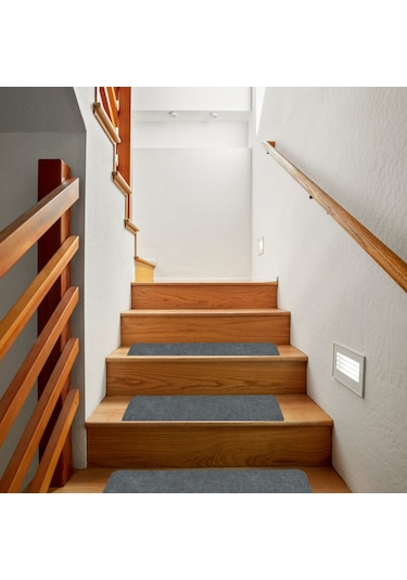 Beylini Kaymaz Merdiven Halısı Kendinden Yapışkanlı 1 Adet 20x75 Gri