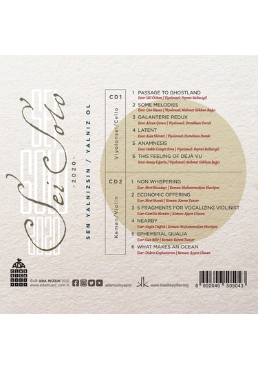 Sei Solo - Sen Yalnızsın / Yalnız Ol (2 CD)