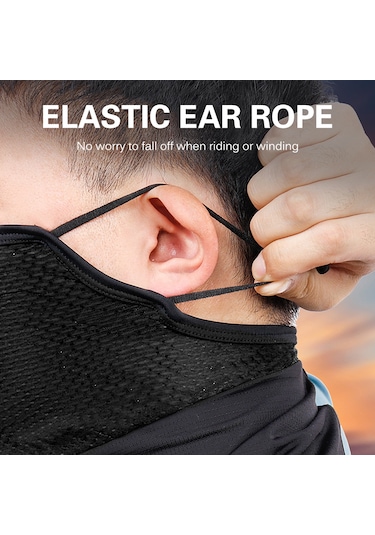 Yuntech01 Hızlı Kuruyan Ter Emici Nylon Yüz Maskesi - Spor, Koşu, Bisiklet İçin Konforlu Kulaklı Taban Siyah/gri Seçenekli Çok Renkli