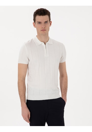 Pierre Cardin Erkek Ekru Kazak /triko 50305983-vr019 Ekru
