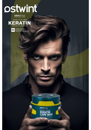 Ostwint Menstyle Collection 03 Saç Şekillendirici Keratin Care Wax 150 ML