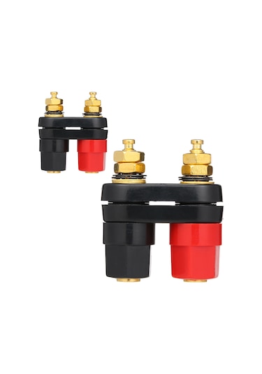 Tenfowee Hoparlör Ve Amplifikatör Bağlantıları İçin 4mm Çift Dişi Muz Fiş - 2'li Set