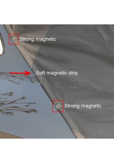 Dancemonkey Araba Bagaj Kapağı Anti-sivrisinek, 156x150 Cm, Manyetik Güneş Koruyucu Cibinlik