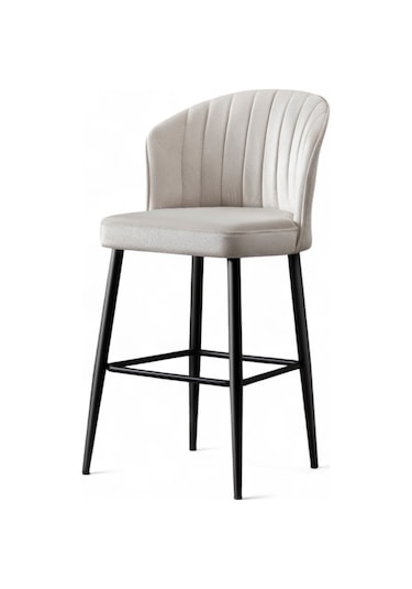 Mymassa Rubi Bar Sandalyesi Krem