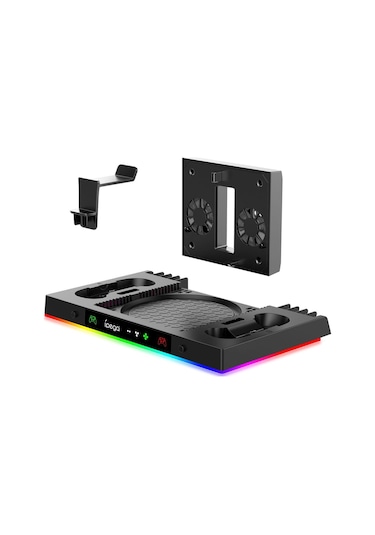 İpega Pg-xbx023s Xbox Series X Multi Fonksiyonel Rgb Işıklı Askılı Şarj İstasyonlu Soğutucu Stand