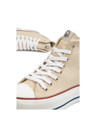 Benetton Bn 30939 3114 Bej Kadın Spor Ayakkabı 001