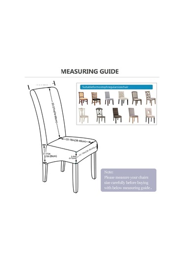 Reedark Kahverengi Gömlek Desenli Su Geçirmez Elastik Büyük Boy Sandalye Kılıfı - Otel & Banket İçin Dayanıklı Tabanlı DiğER