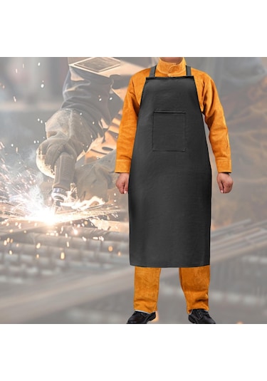 Suntek Kaynak İş Önlüğü Hafif Koruma Ev Deri İşçiliği Siyah