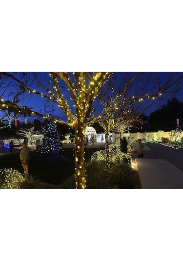 Technosmart Solar 100 Ledli 12 Metre Bahçe Aydınlatma Dekorasyon Sarı