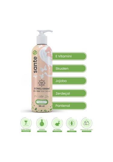 Sante Plus Güneş Kremi Spf 50 125 ML