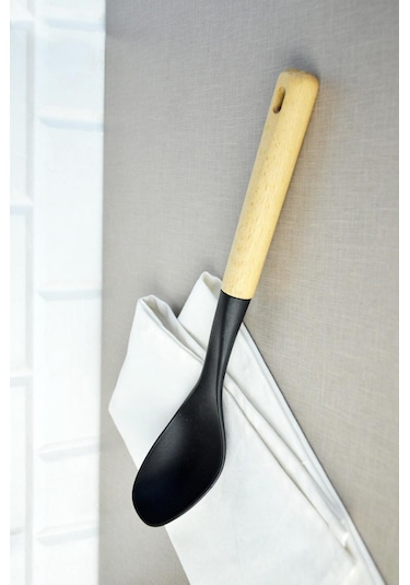 Nishev Küçük Ahşap Saplı Kaşık Mutfak Aleti Nishev-x000049