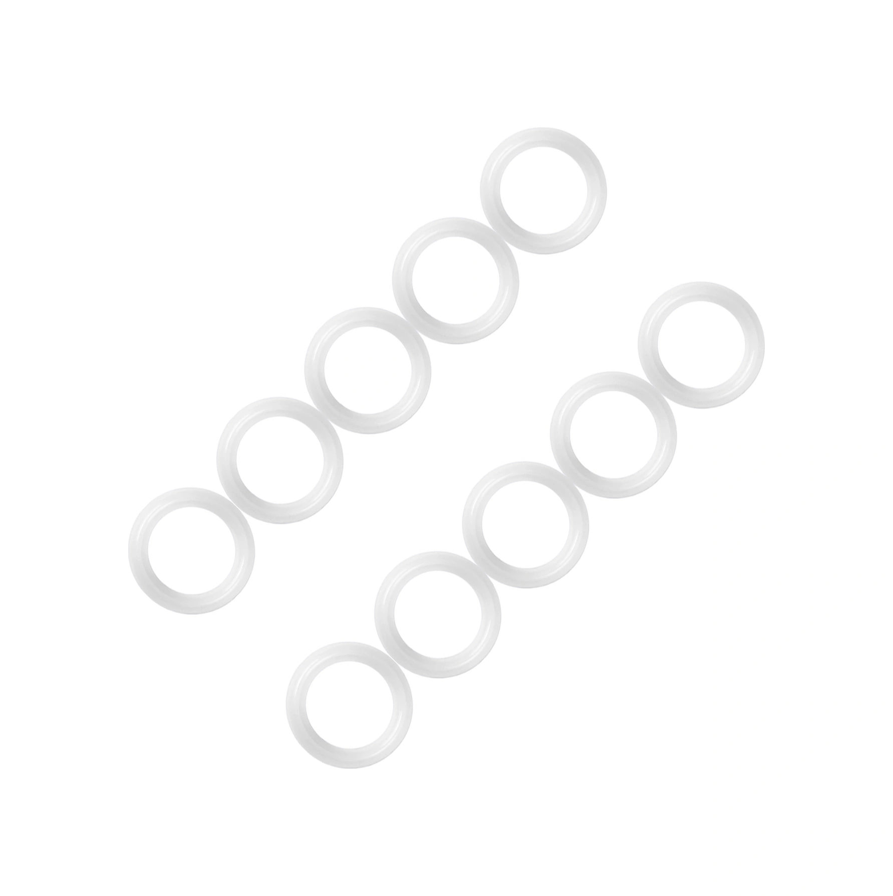 Tenfowee 10 Adet 1.5" Gıda Grubu Silikon Montaj Yastığı - 50.5mm Dış Çaplı Tesisat Boru Arıtma İçin Sağlıklı Mutfak/ilaç Sanayi Dichtung