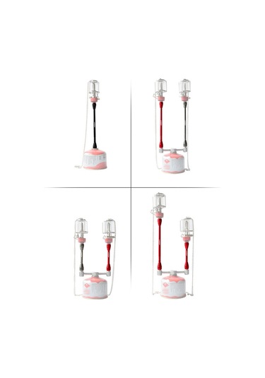 Lixada Lixada Açık Kamp Gaz Işık Uzatma Direği Açık Kamp Için Siyah