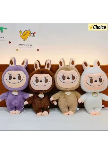 Lila Dragon Labubu Peluş Oyuncak Kuyruklu Seri Labubu Peluş Oyuncak