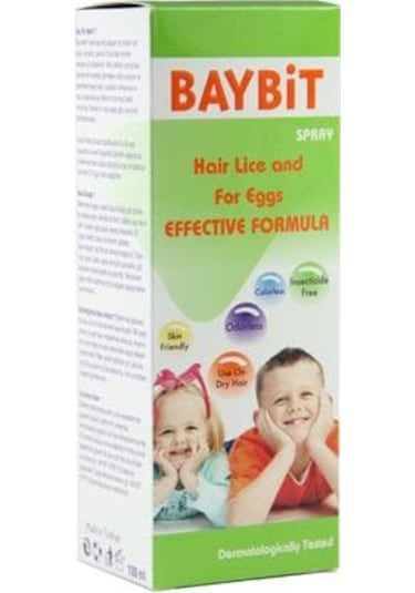Baybit Sprey Saç Biti ve Yumurtalar için Etkili Spray 100 ML