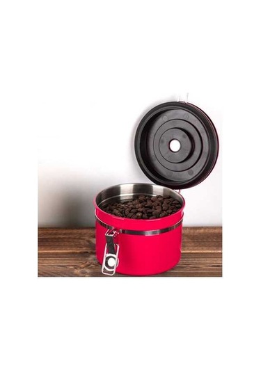 Dancemonkey 1200ml Paslanmaz Çelik Mühürlü Gıda Kahve Saklama Kabı, Küçük Boyutlu Tasarım 3 Izgara