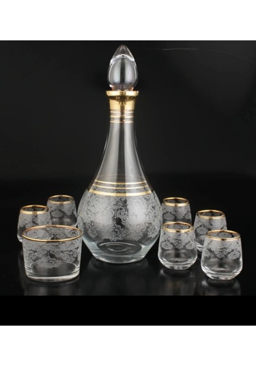 752-304 Zemzem Takımı Ebtr Helena Altın Dekor 8 Parça 6 Kişilik Altın